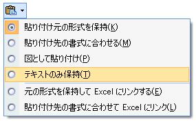 テキストのみ保持