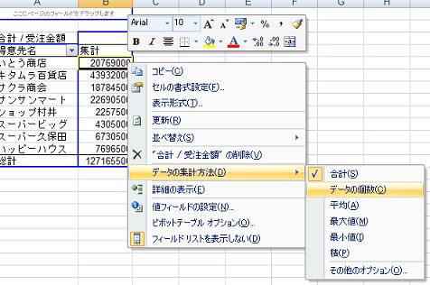 データの集計方法