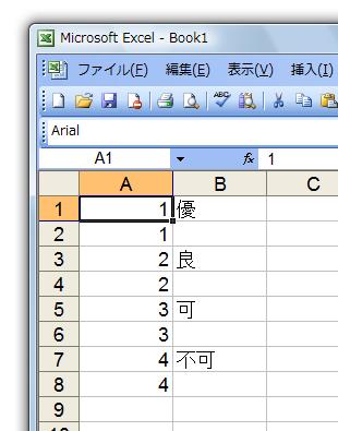 一行おきに空白行を挿入する