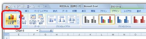 Excel2007でグラフの種類を変更