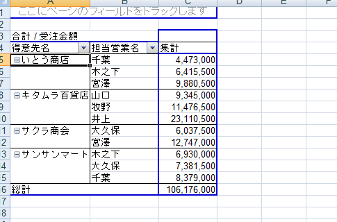 小計行を再表示する