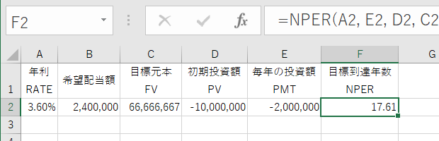 配当で月20万円を得るために必要な投資期間を計算する