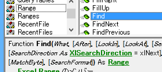 Excel VBAのFindメソッドでNothing判定を行ってエラーを回避する