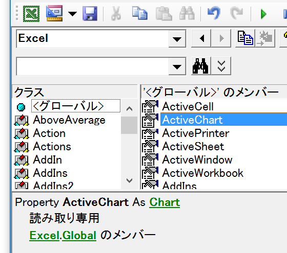 VBAでChartObjectのインデックス番号を