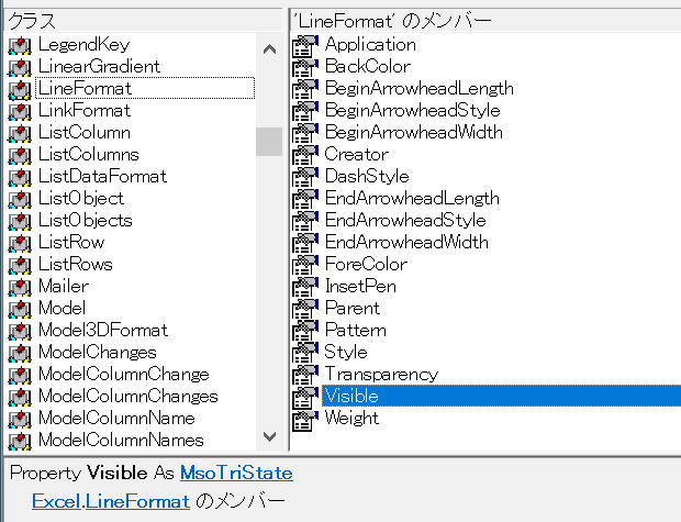 Excel.LineFormat.Visible