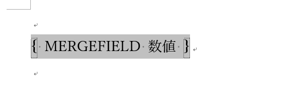 差し込み印刷で小数以下の桁数を指定する